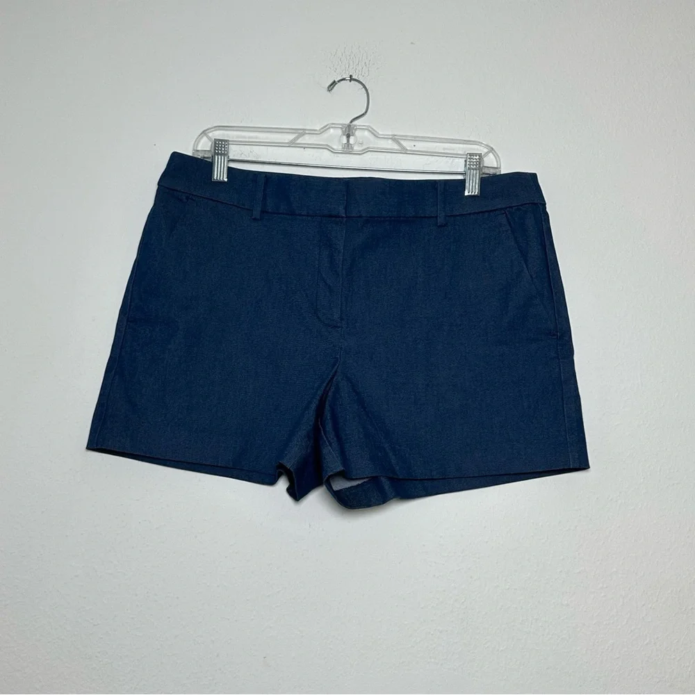LOFT The Riviera Shorts in Refine Denim High Waist in Blue - Picture 3 of 15